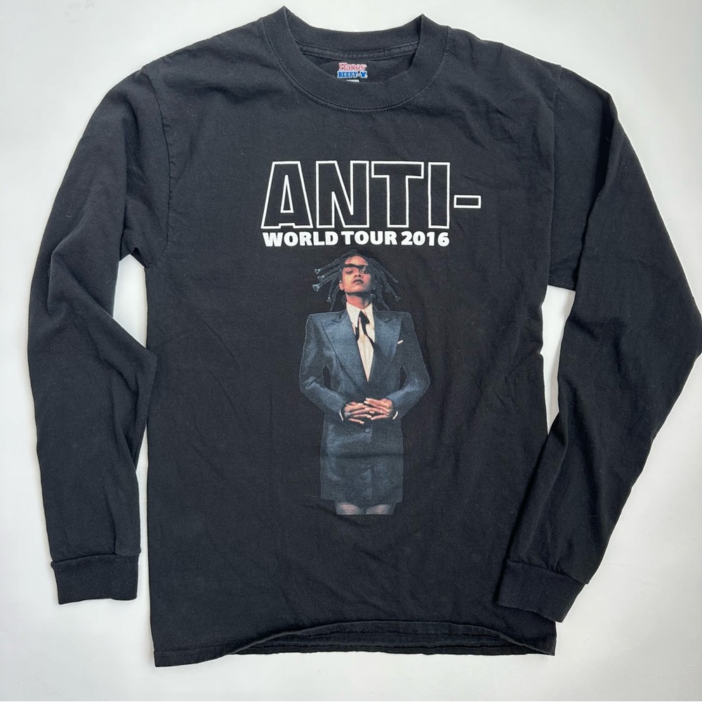 Rihanna Anti World Tour 2016 Long Sleeve Band Concert Tee T-Shirt S